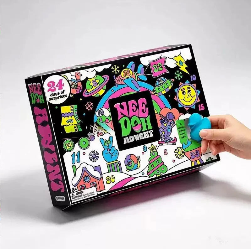 Christmas Advent Calendar Gift Box, 24‑Day Surprise Mini Squishy Fidget Toys🎄