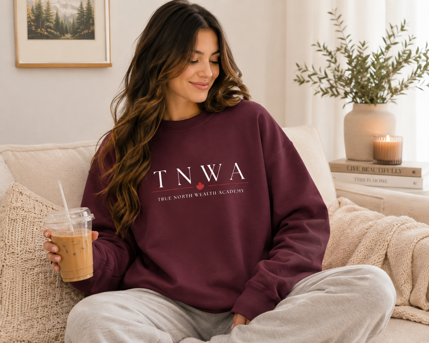 TNWA Crewneck Sweatshirt – Minimal Heart Logo Pullover