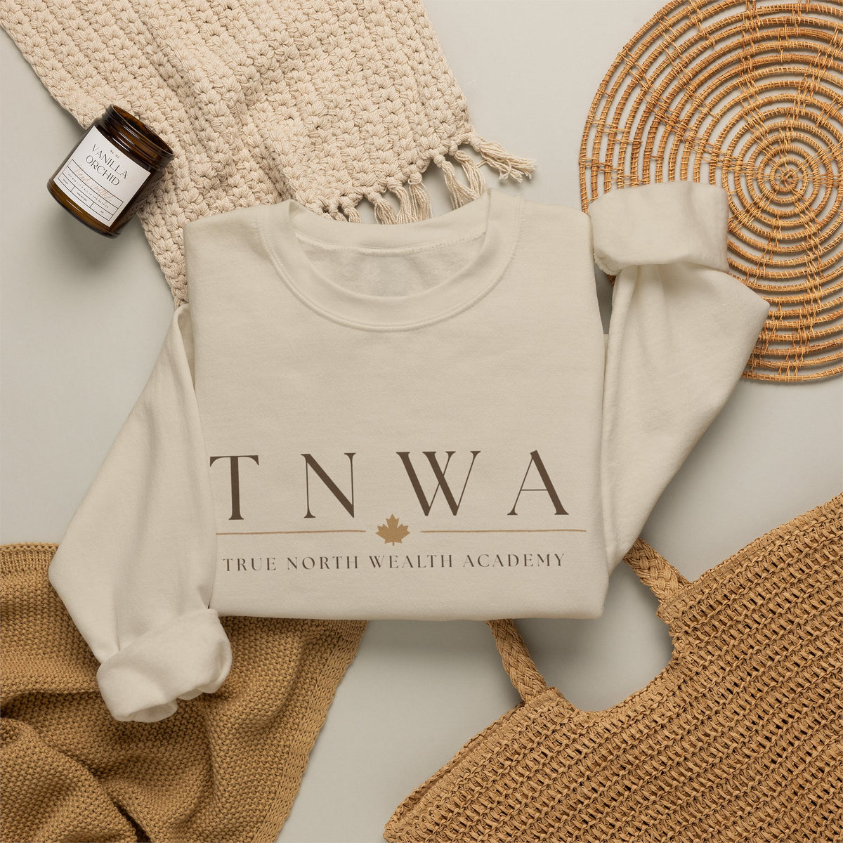 TNWA Crewneck Sweatshirt – Minimalist Maple Logo Pullover