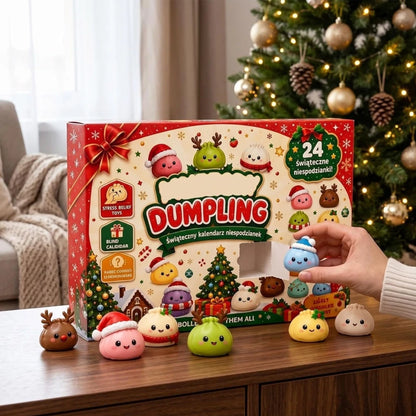 24‑Days Christmas Dumpling Advent Calendar Gift Set, Holiday Countdown Ornaments & Festive Party Favor Gifts🎄🎅🏻
