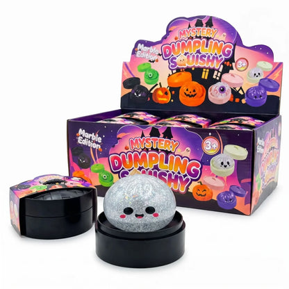 Halloween Glitter Mystery Dumplings, Halloween Party Favors , Slow Rising Squeeze Toys For Stress Relief.