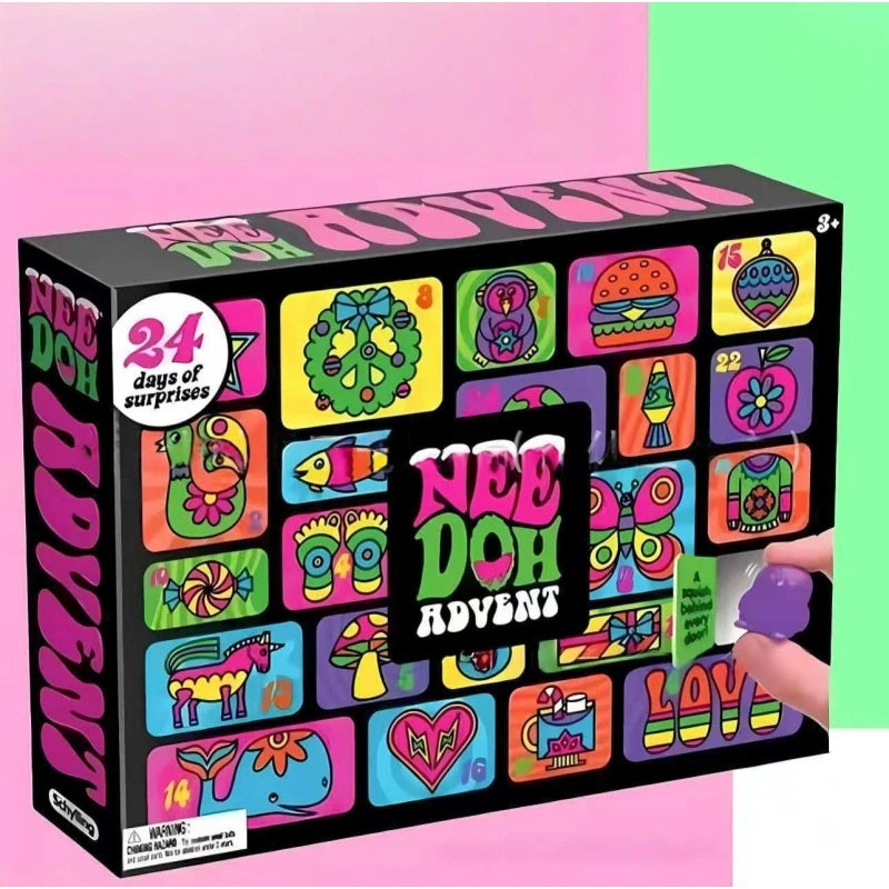 Christmas Advent Calendar Gift Box, 24‑Day Surprise Mini Squishy Fidget Toys🎄