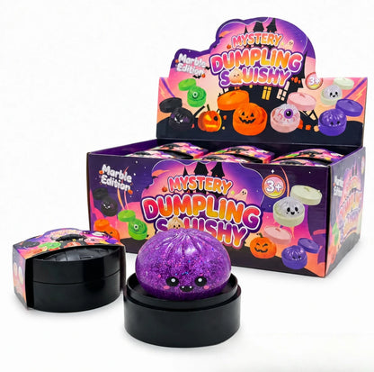 Halloween Glitter Mystery Dumplings, Halloween Party Favors , Slow Rising Squeeze Toys For Stress Relief.